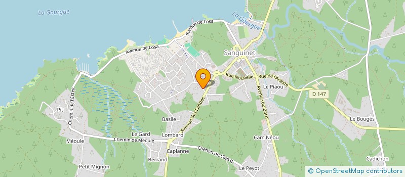 localisation de l'entreprise MAGOLIVE  SANGUINET