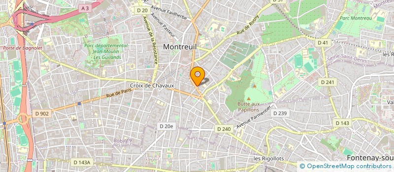 localisation de l'entreprise MAGOO à MONTREUIL