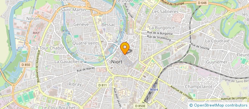 localisation de l'entreprise MAGORNE à NIORT
