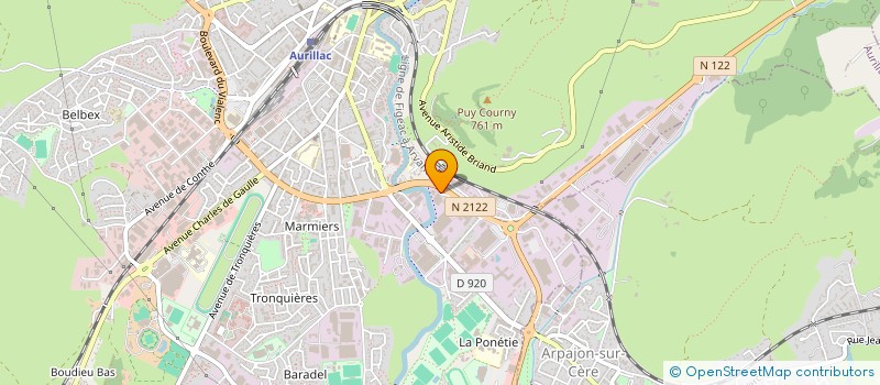 localisation de l'entreprise MAGOT à AURILLAC