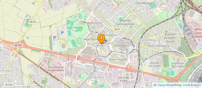 localisation de l'entreprise MAGOT  STRASBOURG