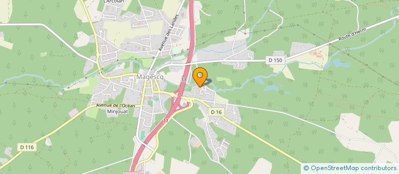 localisation de l'entreprise MAGOUSE  MAGESCQ