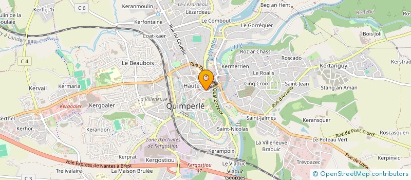 localisation de l'entreprise MAGP SERVICES à QUIMPERLE