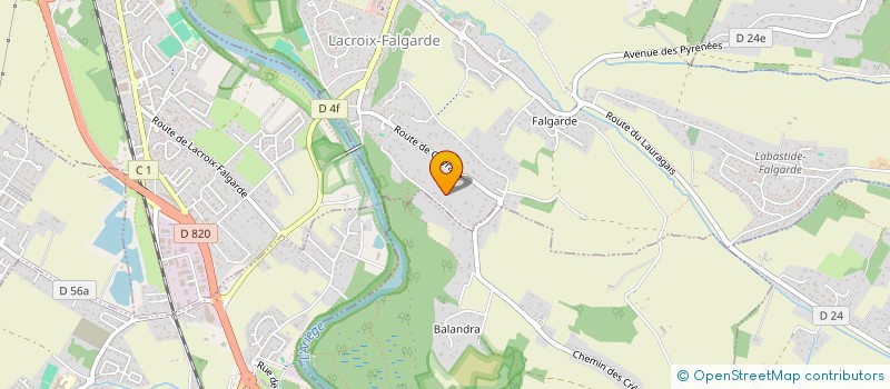 localisation de l'entreprise MAGRADI  LACROIX-FALGARDE