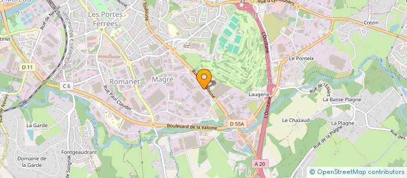 localisation de l'entreprise MAGRE 8 à LIMOGES