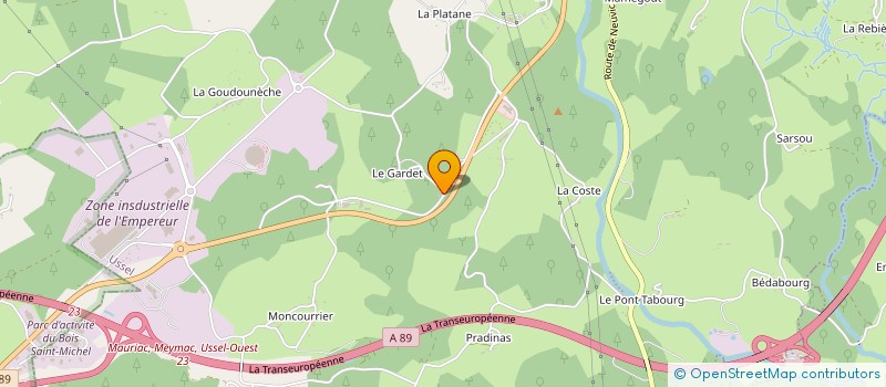 localisation de l'entreprise MAGRIT  USSEL