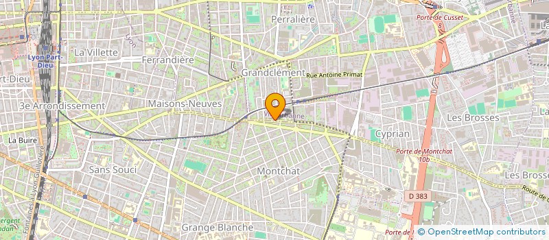 localisation de l'entreprise MAGRON  VILLEURBANNE