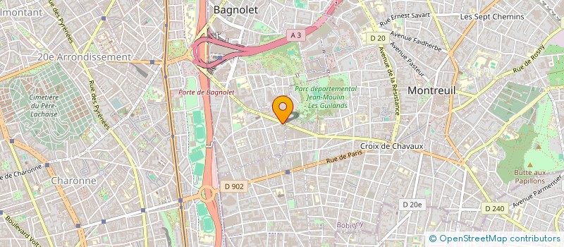 localisation de l'entreprise MAGS à BAGNOLET
