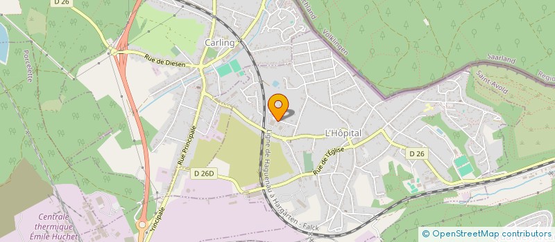 localisation de l'entreprise MAGU NORD EST à L'HOPITAL