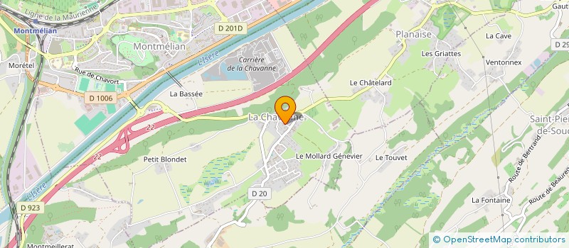 localisation de l'entreprise MAGUE  LA CHAVANNE