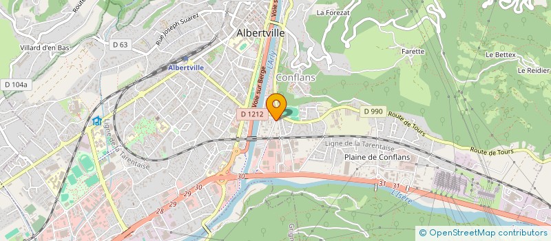 localisation de l'entreprise MAGUI  ALBERTVILLE