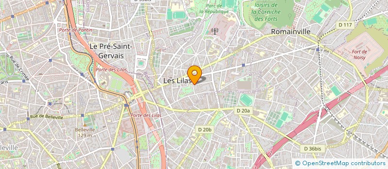 localisation de l'entreprise MAGUIAL à LES LILAS