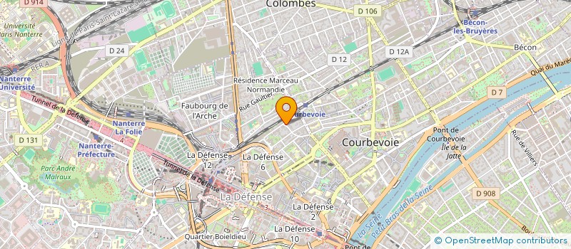 localisation de l'entreprise MAGUIDE à COURBEVOIE