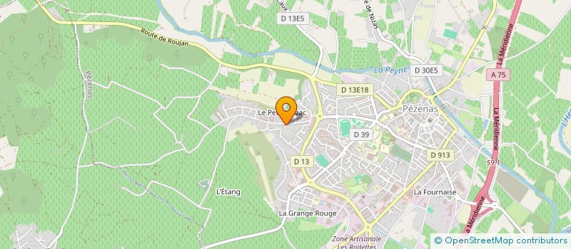 localisation de l'entreprise MAGUISTUDIO à PEZENAS