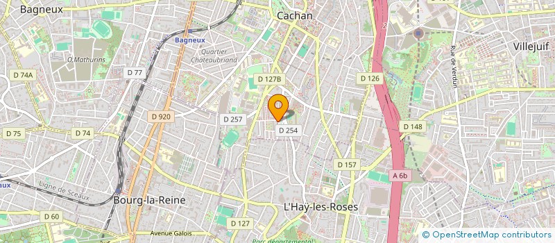 localisation de l'entreprise MAGUY TRANS à CACHAN