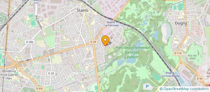 localisation de l'entreprise MAGWEB à STAINS