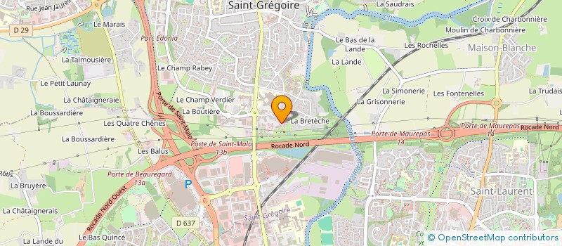 localisation de l'entreprise MAGYK  SAINT-GREGOIRE