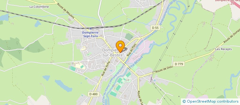 localisation de l'entreprise MAGYM FORM à DOMPIERRE-SUR-BESBRE