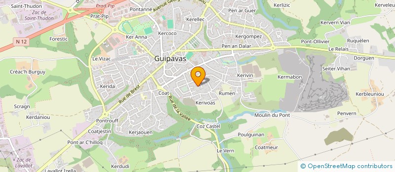 localisation de l'entreprise MAH  GUIPAVAS