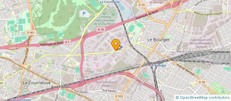 localisation de l'entreprise MAH BAT à LA COURNEUVE