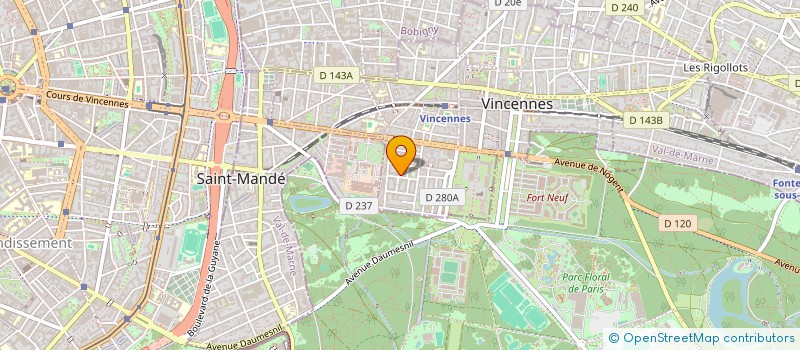 localisation de l'entreprise MAH INVEST  VINCENNES