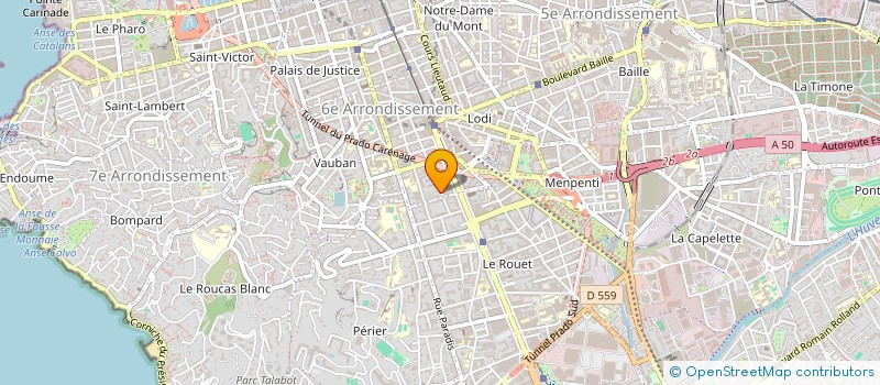 localisation de l'entreprise MAH'NATHAN à MARSEILLE