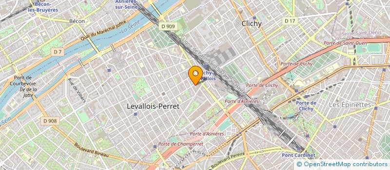 localisation de l'entreprise MAH3060 à LEVALLOIS-PERRET