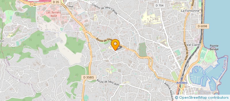 localisation de l'entreprise MAHA à ANTIBES