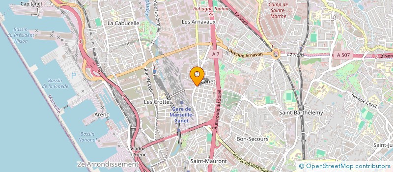localisation de l'entreprise MAHA S.L.D à MARSEILLE