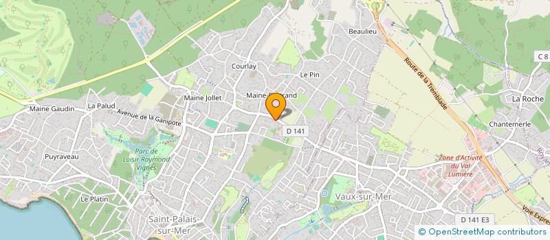 localisation de l'entreprise MAHACA  SAINT-PALAIS-SUR-MER