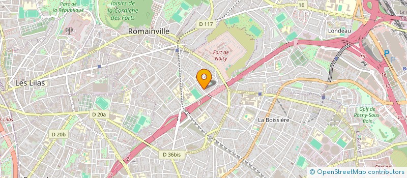 localisation de l'entreprise MAHALAXMI à ROMAINVILLE