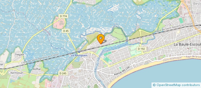 localisation de l'entreprise MAHALO  LE POULIGUEN