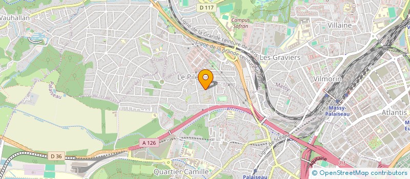 localisation de l'entreprise MAHASSINE à PALAISEAU
