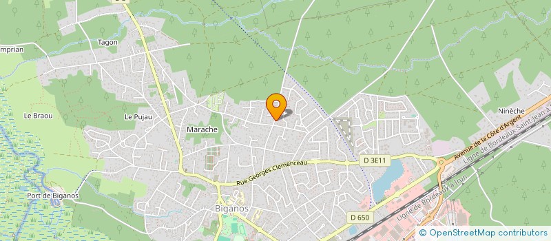 localisation de l'entreprise MAHAUD-DUGARD  BIGANOS