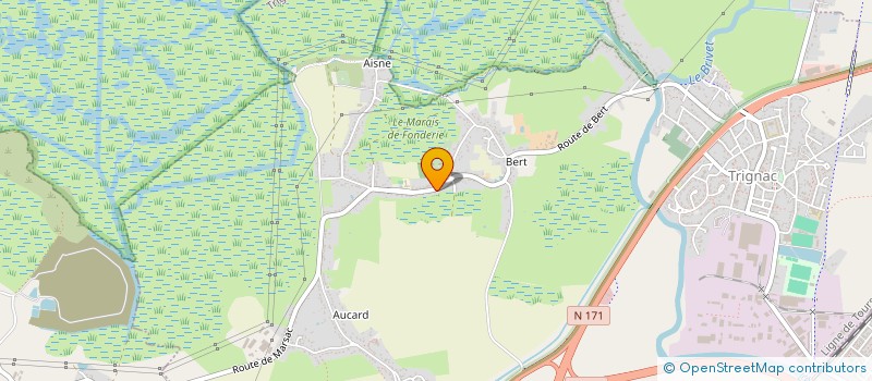 localisation de l'entreprise MAHAUD GUILLAUME MACONNERIE  TRIGNAC