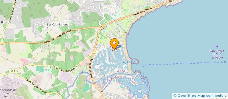 localisation de l'entreprise MAHAVA à GRIMAUD