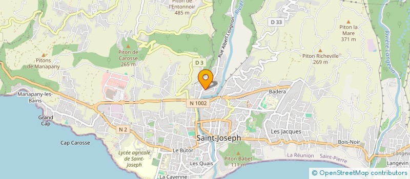 localisation de l'entreprise MAHAVEL 65  SAINT-JOSEPH