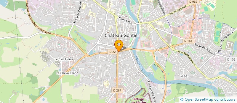 localisation de l'entreprise MAHBOUBA  CHATEAU-GONTIER-SUR-MAYENNE