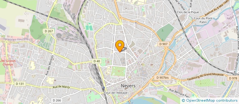 localisation de l'entreprise MAHCES à NEVERS