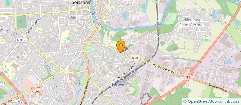 localisation de l'entreprise MAHD & RIF à SOISSONS