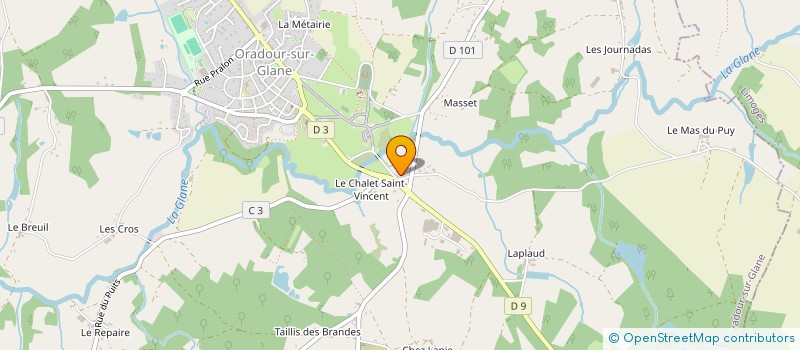 localisation de l'entreprise MAHE à ORADOUR-SUR-GLANE