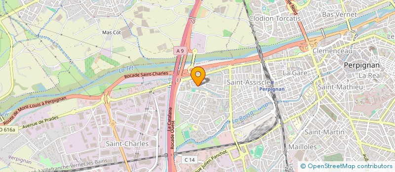localisation de l'entreprise MAHE  PERPIGNAN