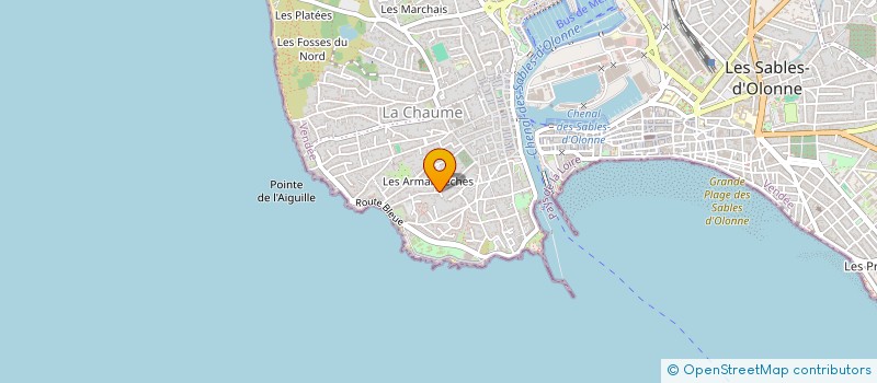localisation de l'entreprise MAHE  LES SABLES D'OLONNE