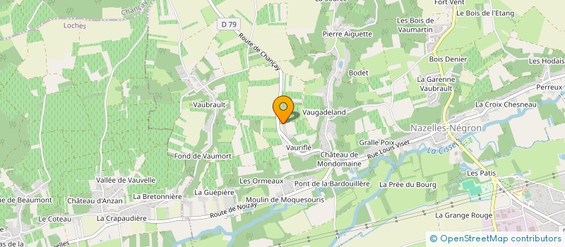 localisation de l'entreprise MAHE  NAZELLES-NEGRON