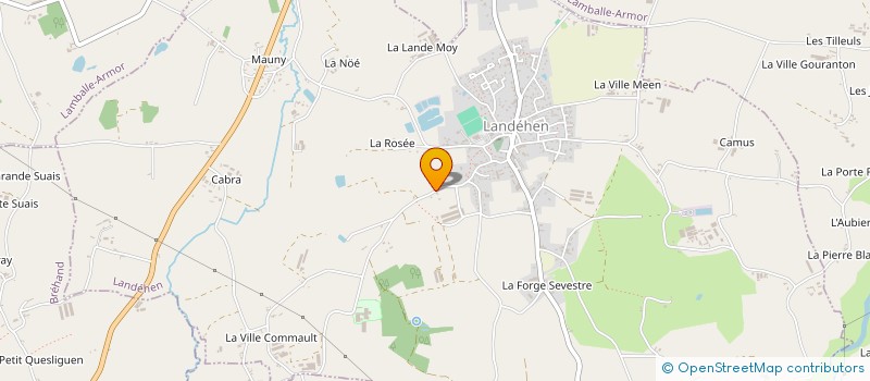 localisation de l'entreprise MAHE à LANDEHEN
