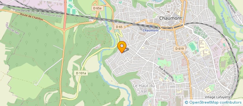 localisation de l'entreprise MAHE à CHAUMONT