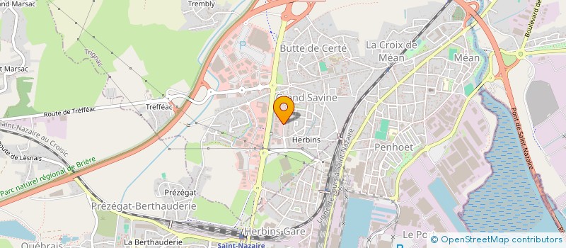 localisation de l'entreprise MAHE - ANGOT à TRIGNAC