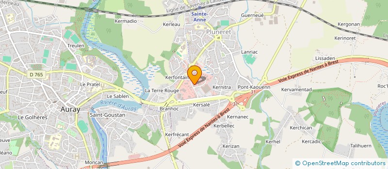 localisation de l'entreprise MAHE AUTOMOBILES à PLUNERET