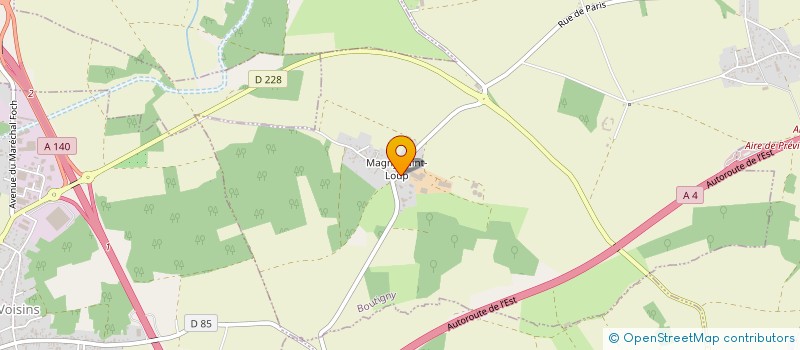 localisation de l'entreprise MAHE BIO ENERGIE à BOUTIGNY
