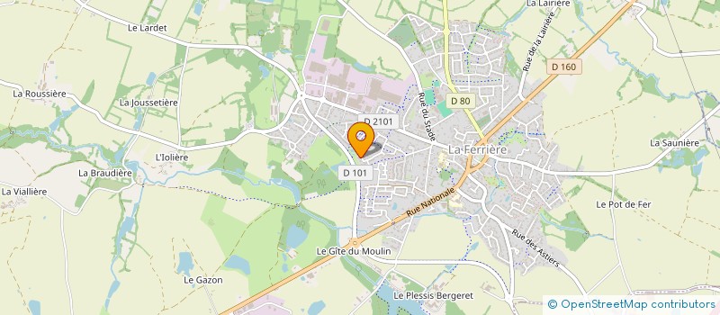 localisation de l'entreprise MAHE IMMO à LA FERRIERE